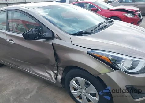 2016 Hyundai Elantra Se from USA, damaged, VIN 5NPDH4AE2GH665572